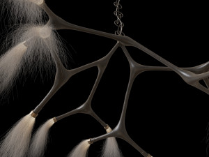Maratus Horsehair Pendant Lamp by Isabel Moncada Modelo 3D
