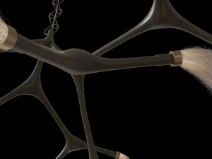 Maratus Horsehair Pendant Lamp by Isabel Moncada 3D Model