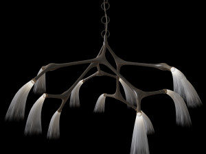 Maratus Horsehair Pendant Lamp by Isabel Moncada Modelo 3D