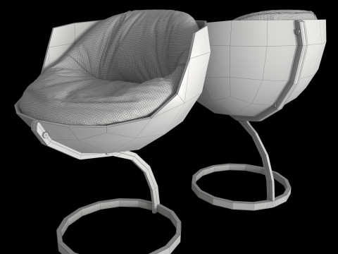 WAUWBE - sphere dinning chairs van boris tabacoff 3D-Modell