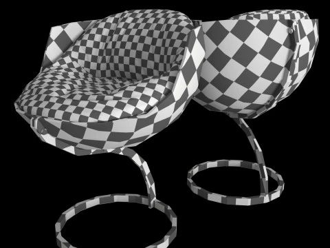 WAUWBE - sphere dinning chairs van boris tabacoff 3D Model