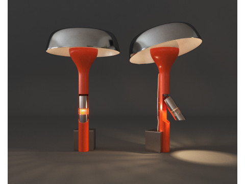 Morentz - Rare Angelo Lelii for Arredoluce Table Lamp with Dual Light Spots 3D Model