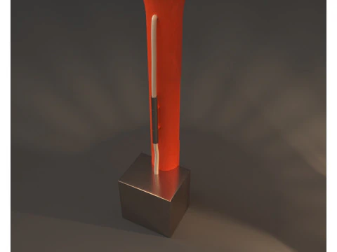 Morentz - Raro Angelo Lelii para candeeiro de mesa Arredoluce com focos duplos Modelo 3D