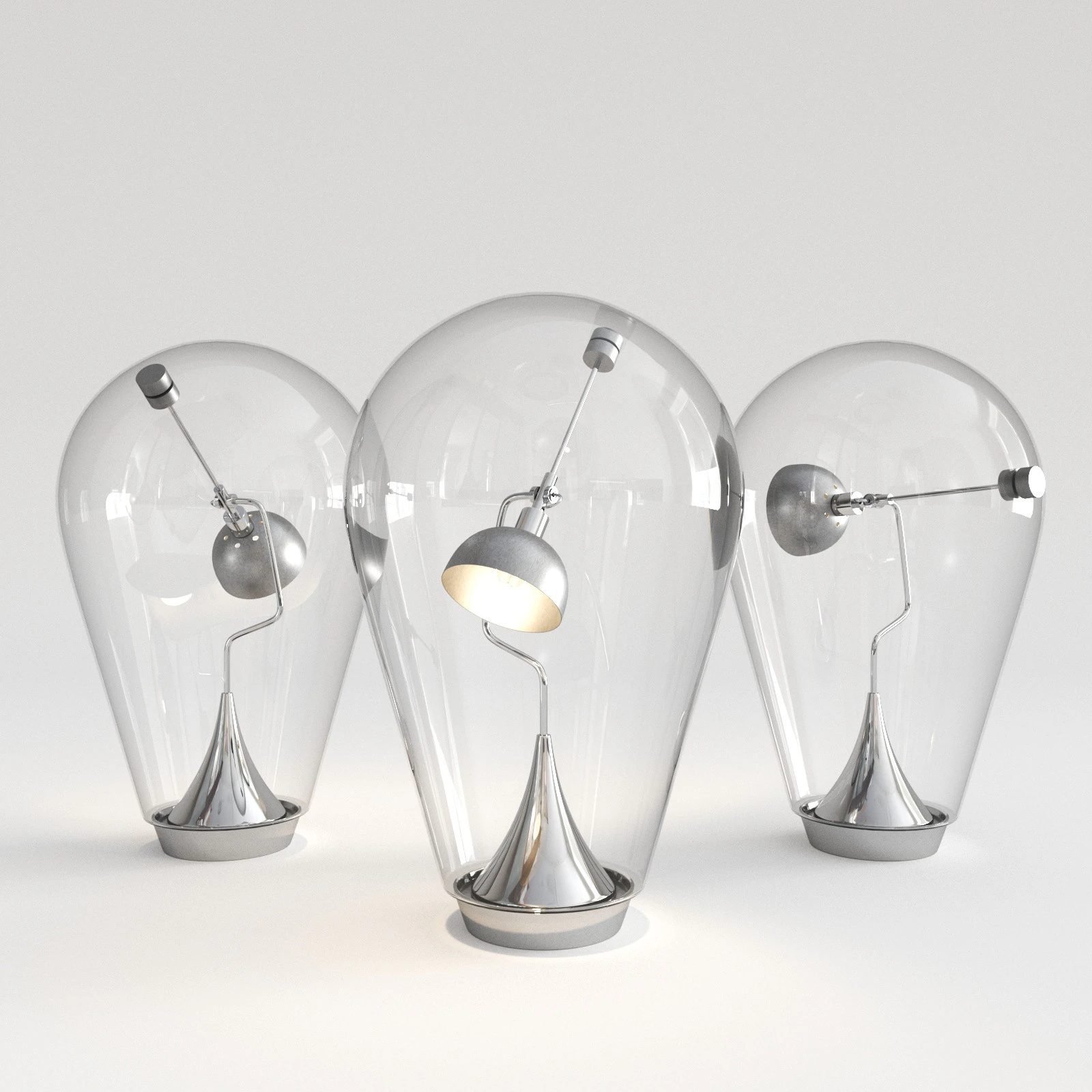 Lodes - Blow table lamp 3D Model .c4d .max .obj .3ds .fbx .stl .blend