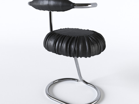 GIOTTO STOPPINO Vigevano 1926 Milano 2011 Set of 4 COBRA chairs 1970 - 3D 3D Модель