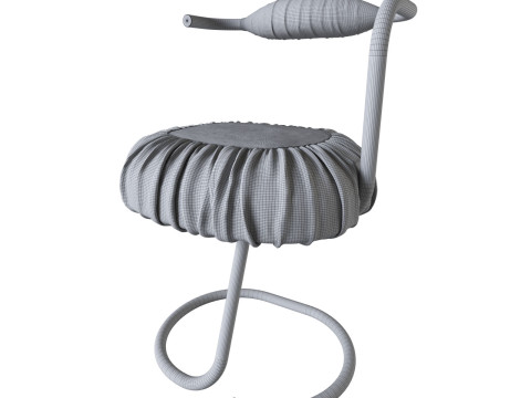 GIOTTO STOPPINO Vigevano 1926 Milano 2011 Set of 4 COBRA chairs 1970 - 3D 3D Модель