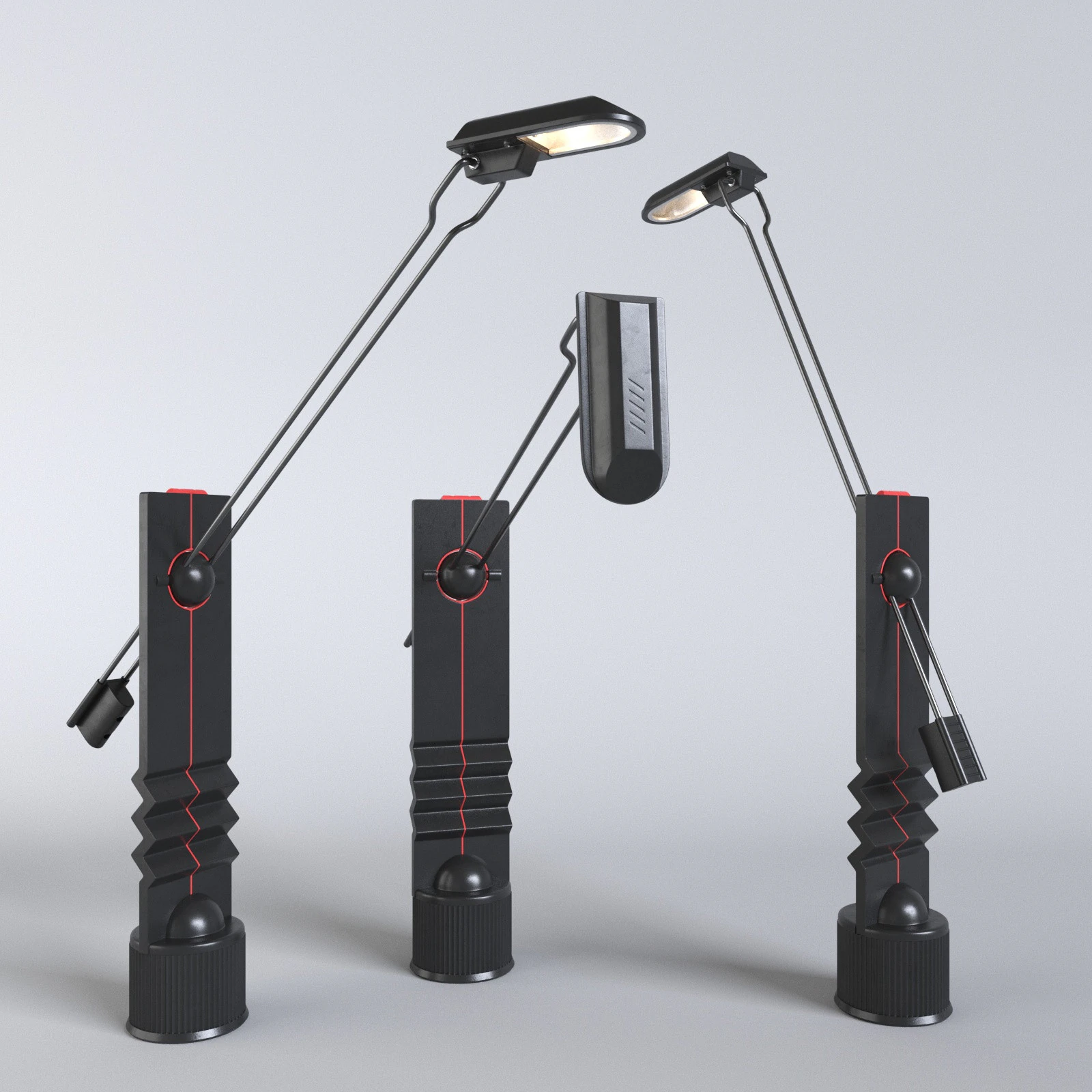 Luz de mesa estilo Memphis de contrapeso Modelo 3D .c4d .max .obj .3ds .fbx .stl .blend 