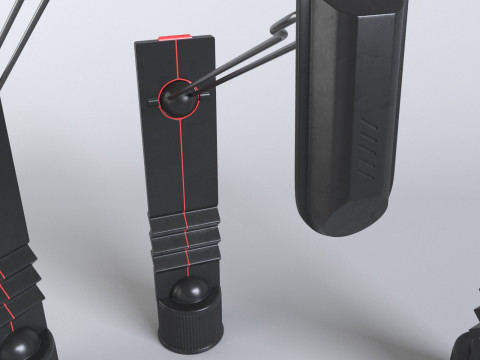 Counter balance Memphis style desk light 3Dモデル