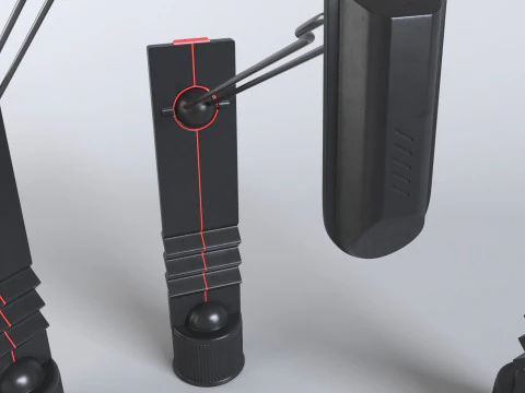 Luz de mesa estilo Memphis de contrapeso Modelo 3D
