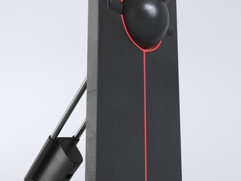 Counter balance Memphis style desk light 3Dモデル