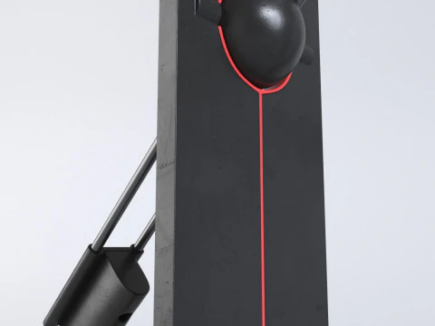 Luz de mesa estilo Memphis de contrapeso Modelo 3D