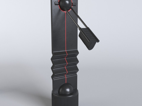 Counter balance Memphis style desk light 3Dモデル