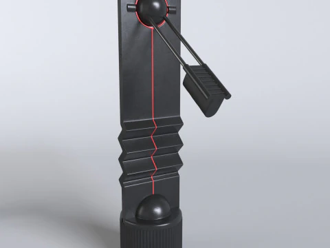 Luz de mesa estilo Memphis de contrapeso Modelo 3D