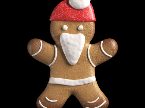 Merry chrismas cookie event character Modelo 3D