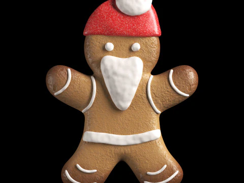 Merry chrismas cookie event character 3D Model
