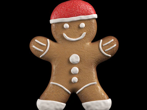 Merry chrismas cookie event character 3D Model