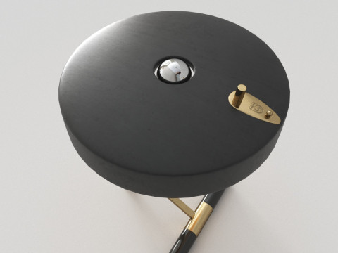 Z-Lamp or Diplomat by Louis Kalff for Philips Netherlands 1950s 3D-Modell