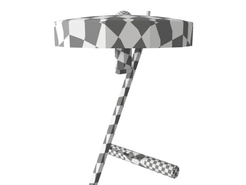 Z-Lamp or Diplomat by Louis Kalff for Philips Netherlands 1950s 3D-Modell