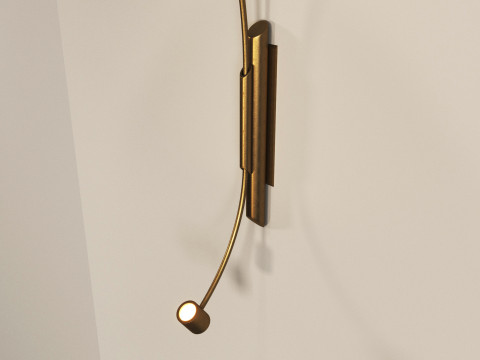 PELLE - Lure Lantern Wall Lamp Modello 3D