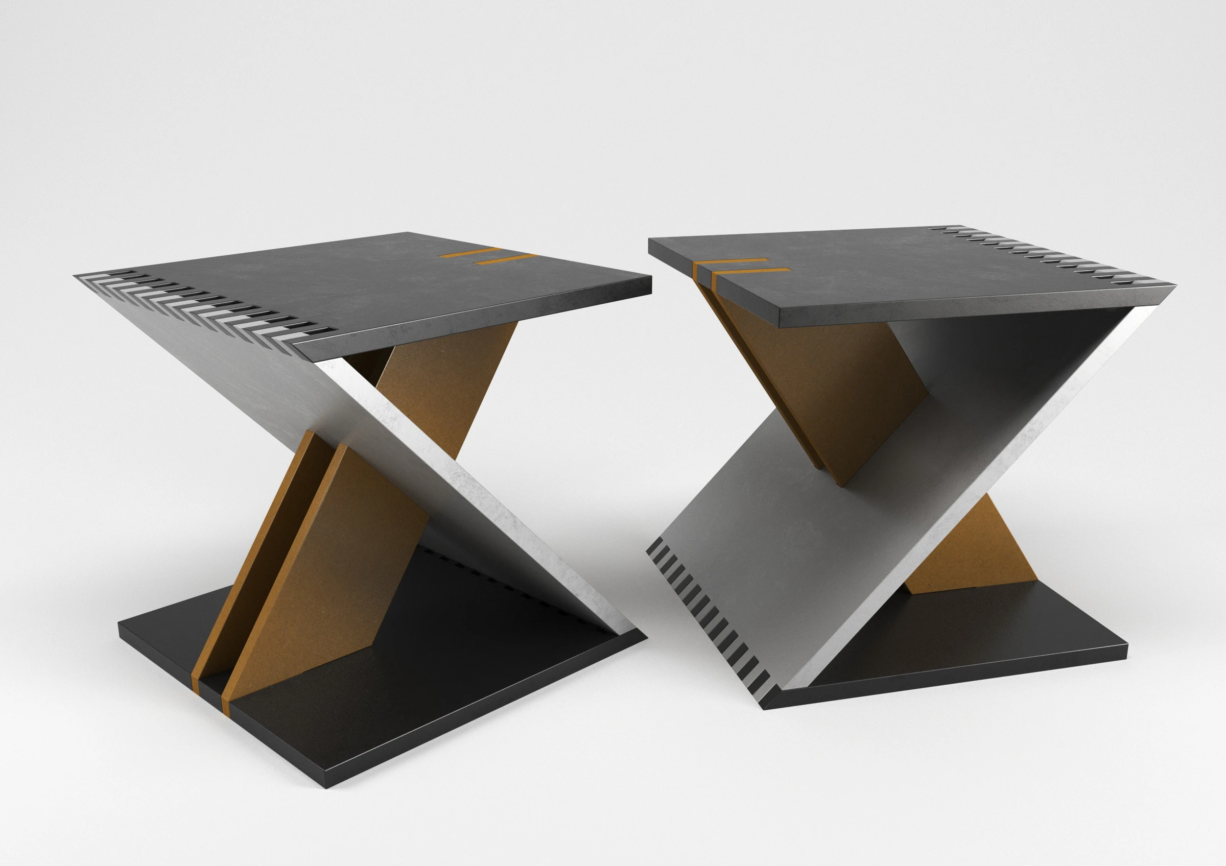 Alias - ZETA STOOL 3D Model .c4d .max .obj .3ds .fbx .stl .blend 