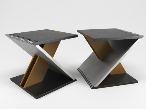 Alias - ZETA STOOL 3D Model