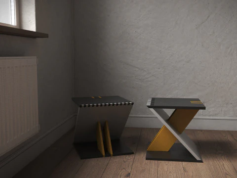 Alias - ZETA STOOL 3D Model