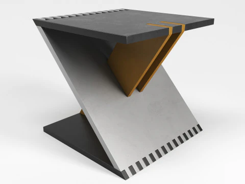 Alias - ZETA STOOL 3D Model
