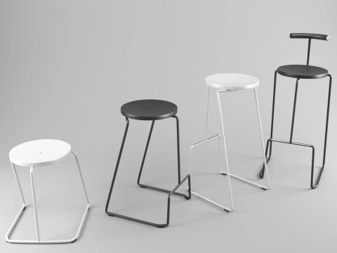 Extremis - TIKI BAR STOOL 3D Model