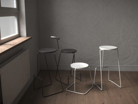 Extremis - TIKI BAR STOOL 3D Model