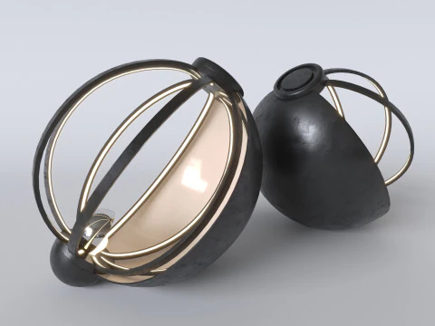 MORENTZ - Lampe Gae Aulenti pour Francesconi Singa Modèle 3D