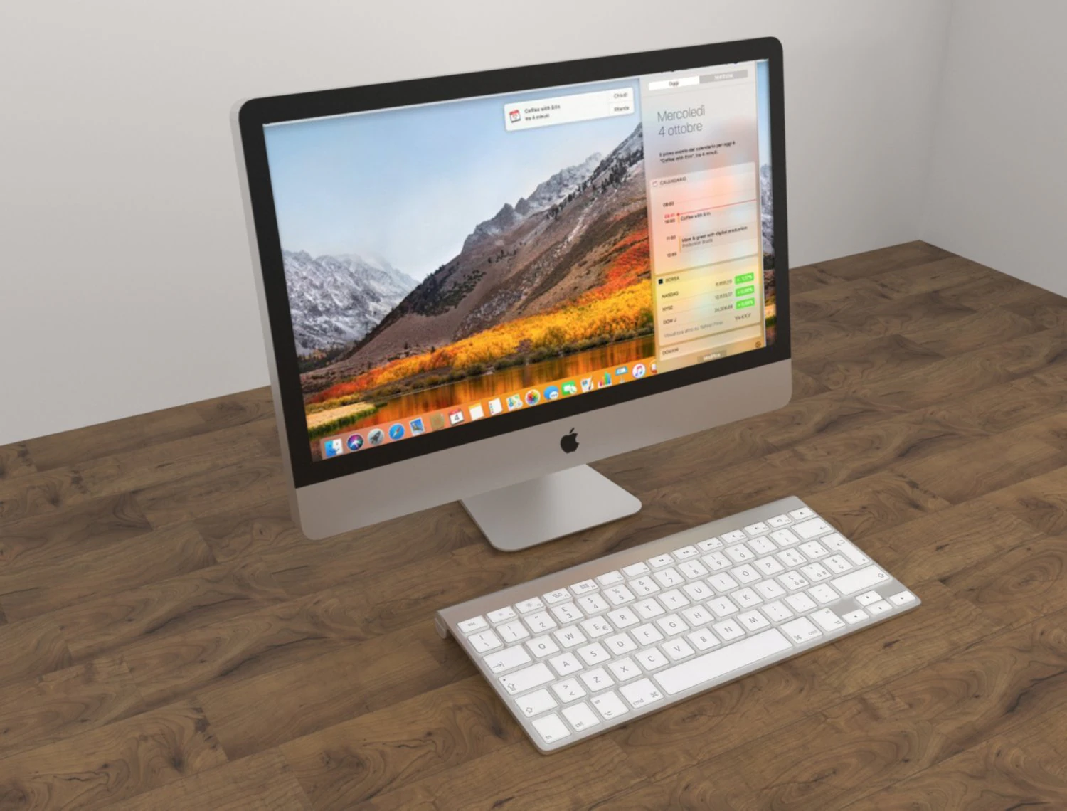computer and keyboard apple 3D Model .c4d .max .obj .3ds .fbx .stl .blend 