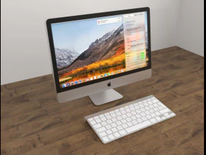 Computer- und Tastaturapfel 3D Modell