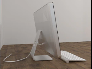 computer and keyboard apple 3D Model