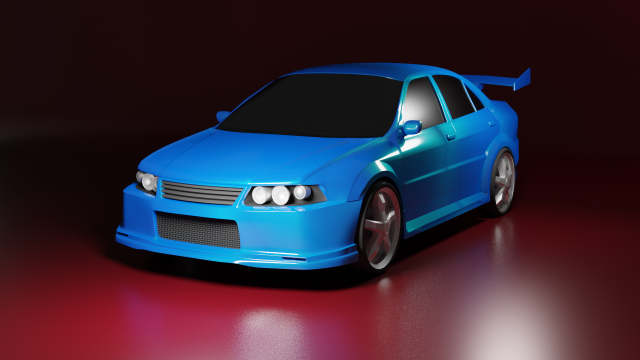 mitsubishi lancer evolution ivobj Modèle 3D .c4d .max .obj .3ds .fbx .stl .blend 