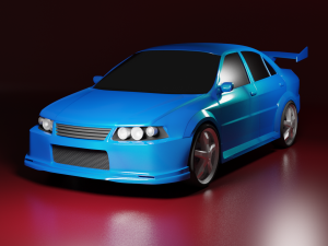 mitsubishi lancer evolution ivobj Modello 3D