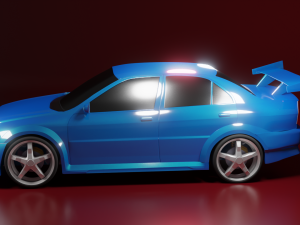 mitsubishi lancer evolution ivobj Modèle 3D