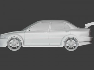 mitsubishi lancer evolution ivobj Modèle 3D