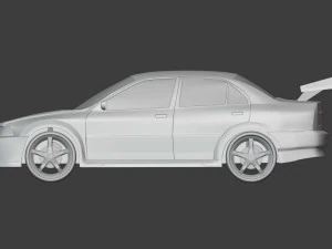 mitsubishi lancer evoluzione ivobj Modello 3D