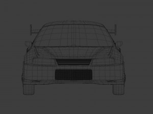mitsubishi lancer evolution ivobj Modèle 3D