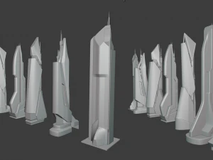 futuro da fic&ccedil;&atilde;o cient&iacute;fica da cidade Modelo 3D