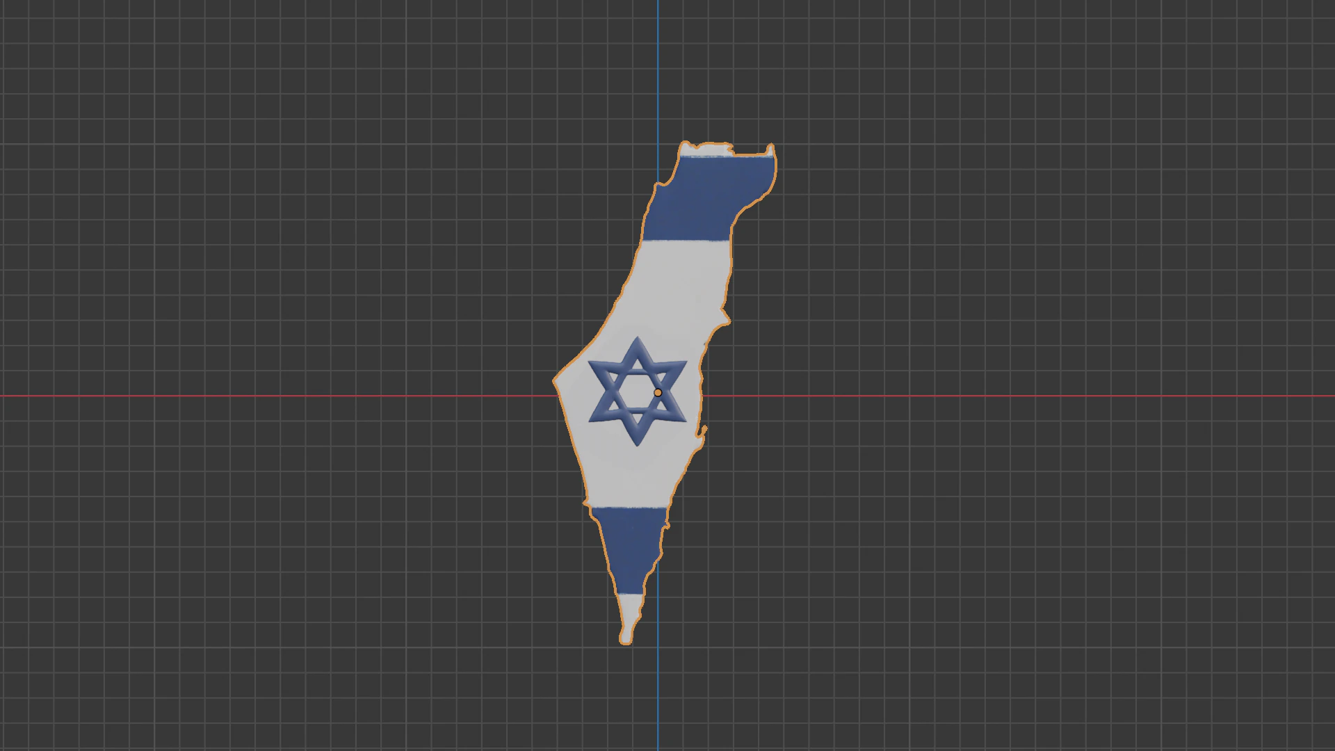Israel keychain emblem 3D Model .c4d .max .obj .3ds .fbx .stl .blend 
