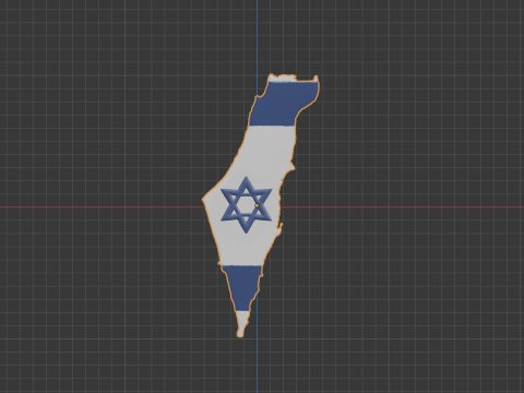 Israel keychain emblem 3D Model