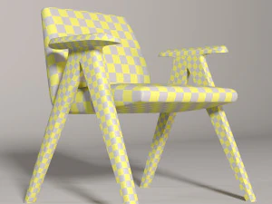 Modern armchair libera 3D Model