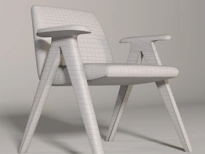 Modern armchair libera 3D Model