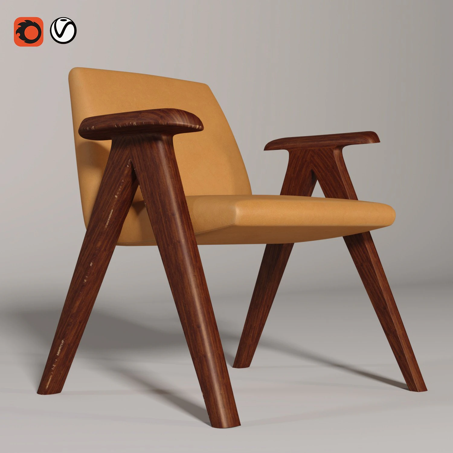Modern armchair libera 3D Model .c4d .max .obj .3ds .fbx .stl .blend