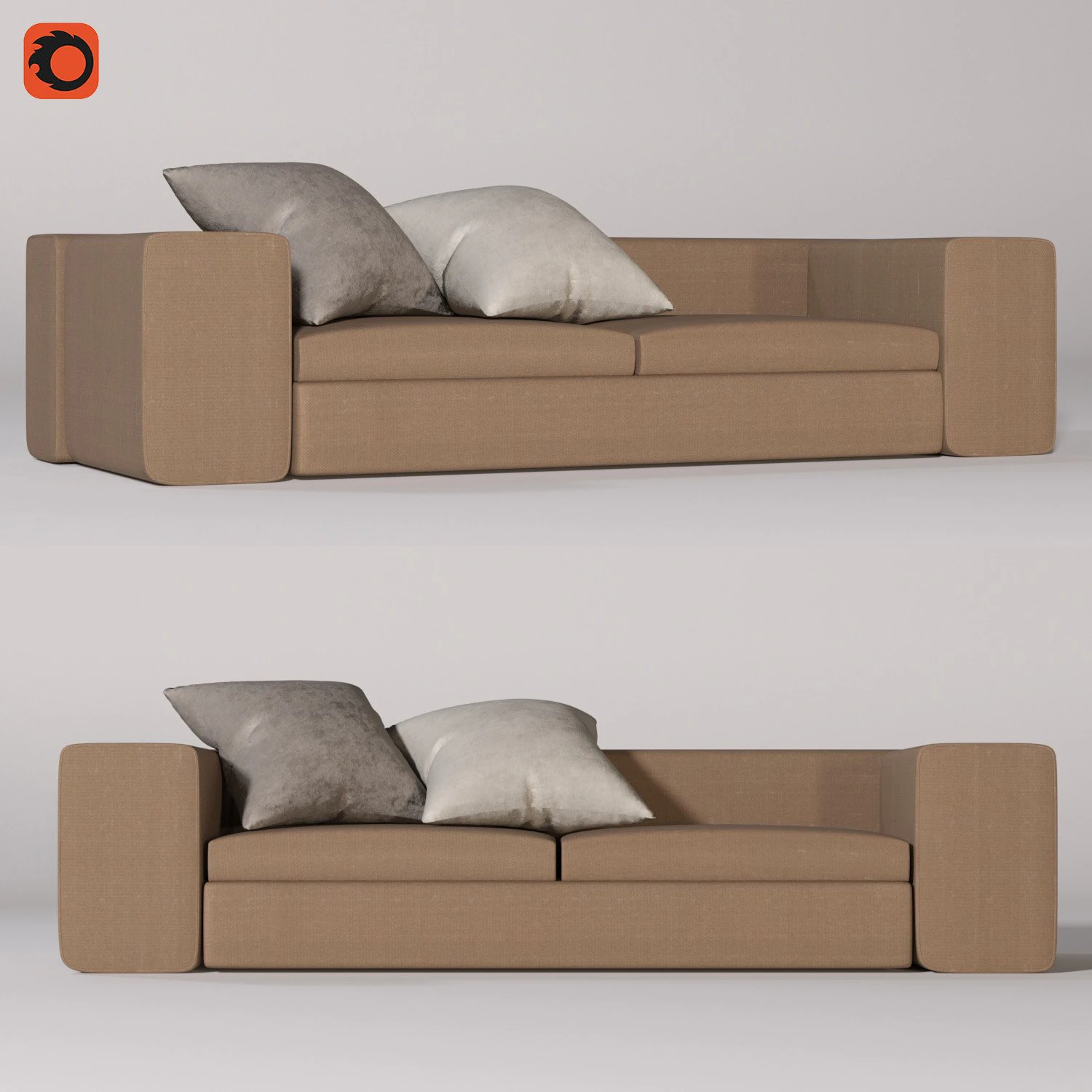 modern modular sofa 3D Model .c4d .max .obj .3ds .fbx .stl .blend 