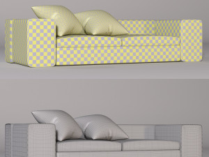 modern modular sofa 3D Model