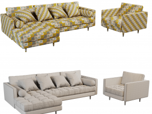 Scott sofa 3D Model