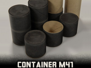 m41 grenade container high poly Model 3D