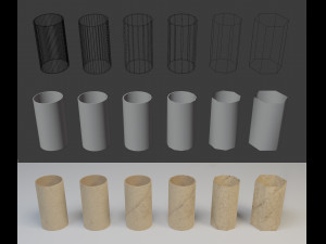grenade container m41 - low poly game ready pack Model 3D